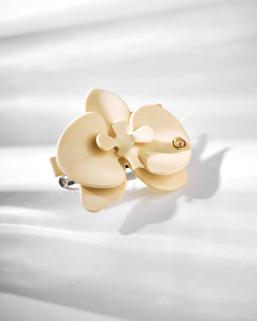 Prendedor Orquidea Marfim